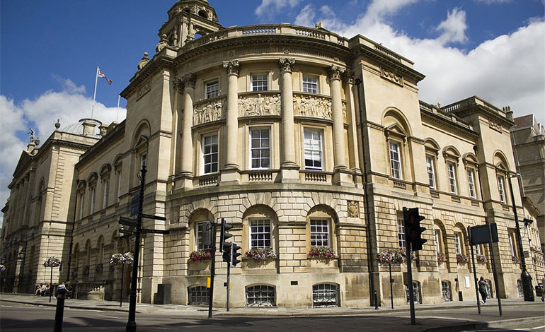 The Guildhall building in Bath
