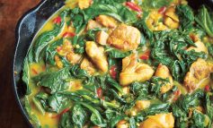 Riverford Recipe | Lemony chicken and spinach curry