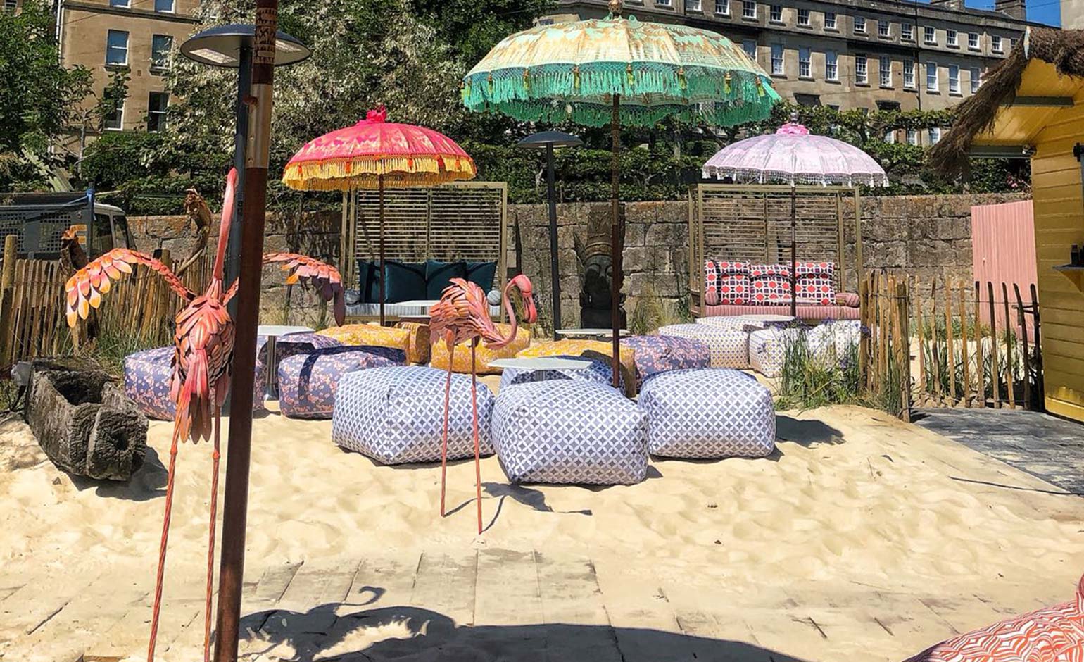 County Hotel in Bath opens first beach bar with views over the city