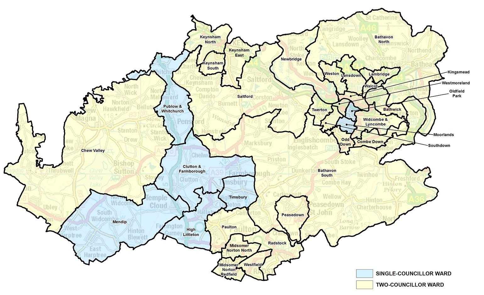 Final published for new ward boundaries across B&NES