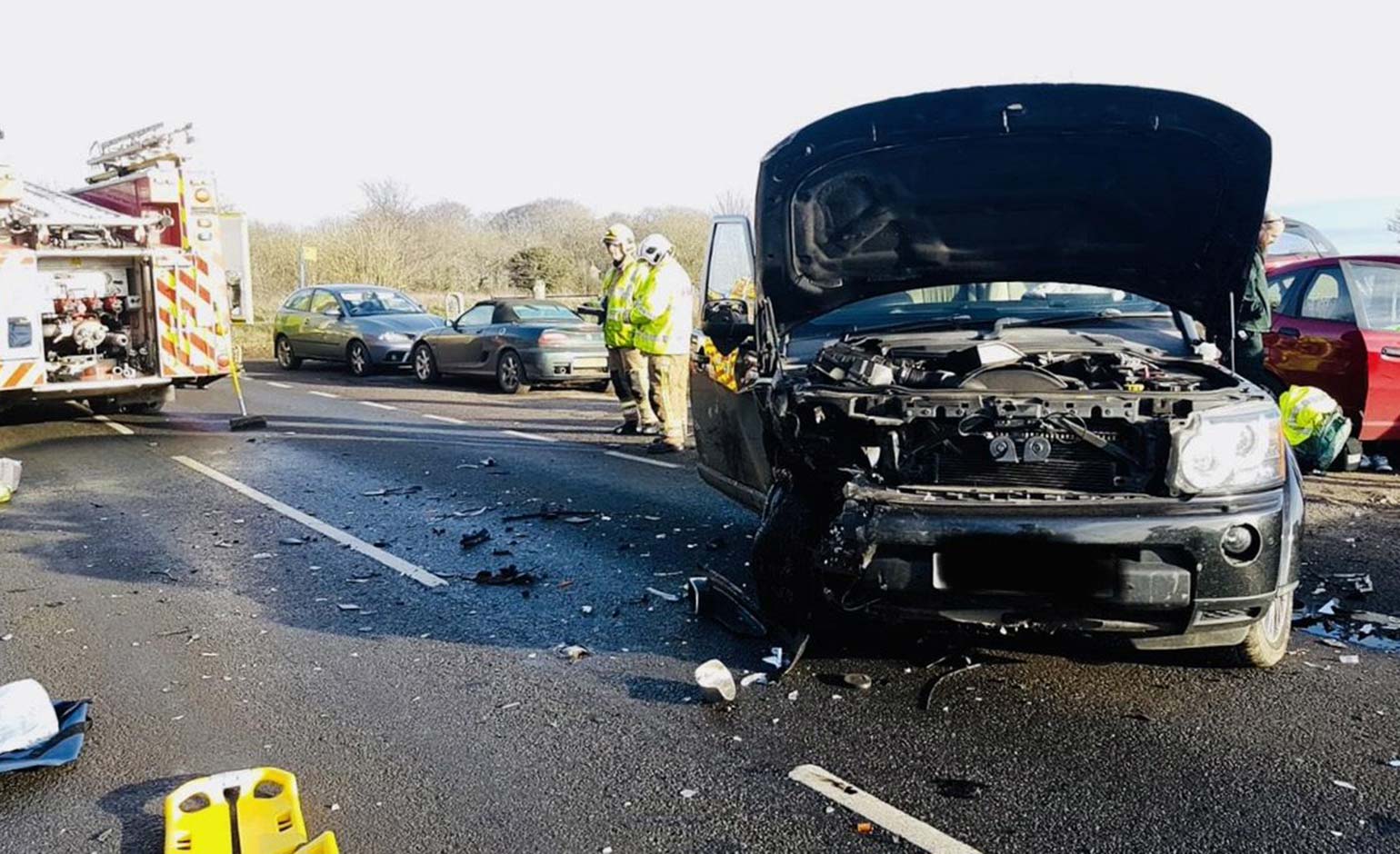 Woman trapped following twovehicle collision on Lansdown in Bath