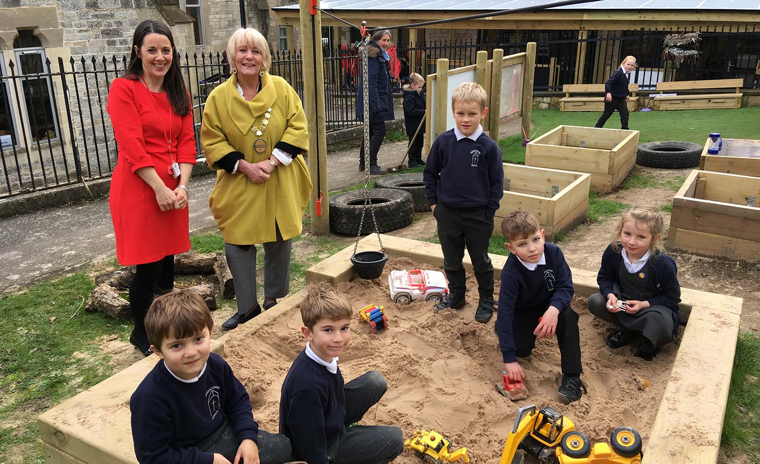 Local village school opens new £25000 purpose-built outside play area 