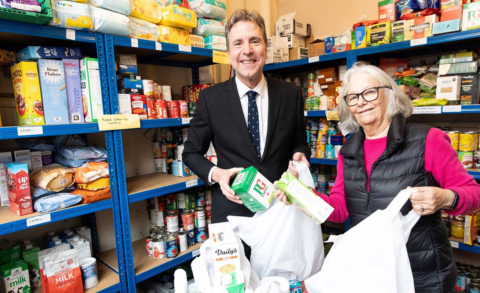 Increase in number of food parcels being distributed is “scandalous”
