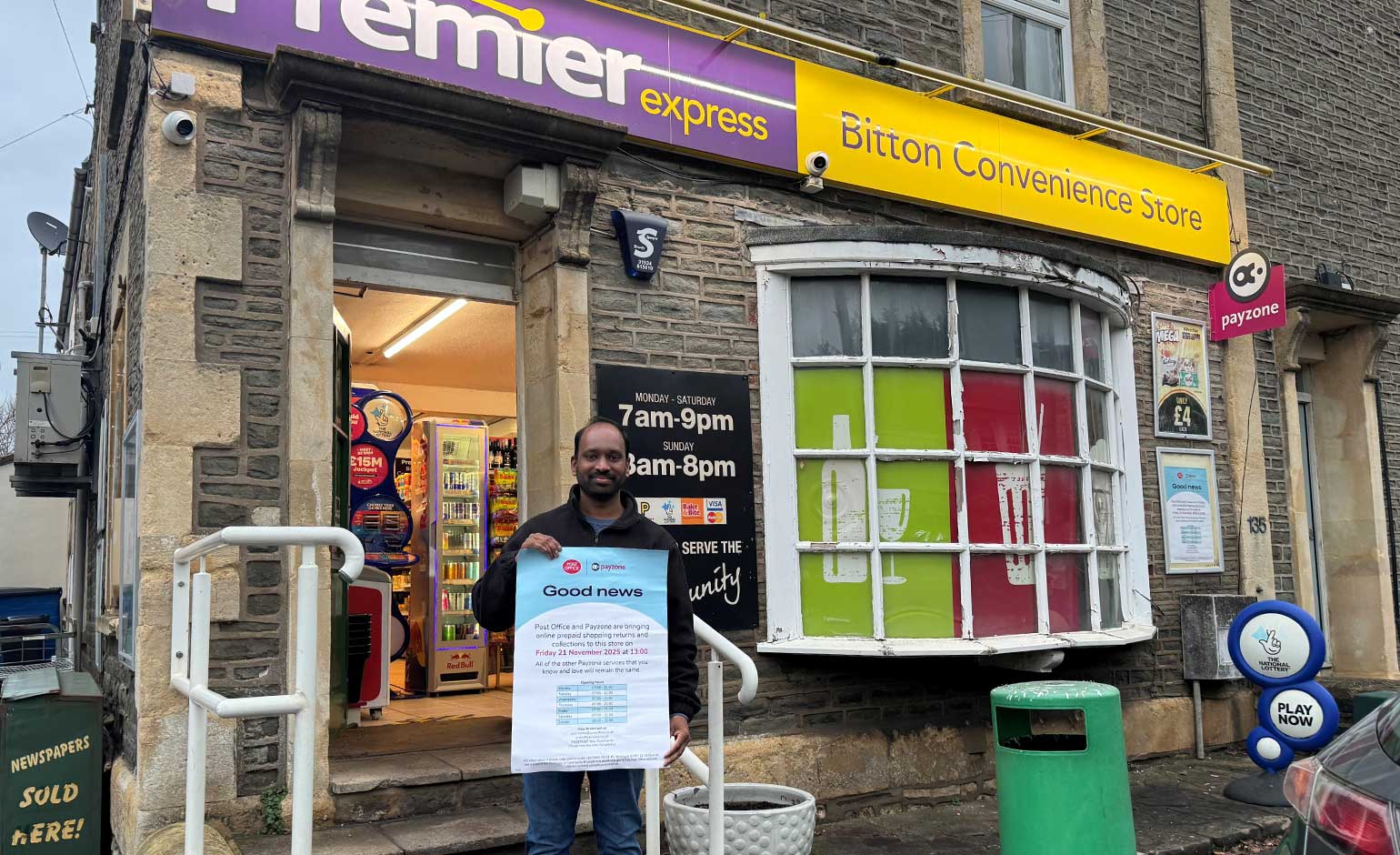 Post Office service begins at convenience store in village near Bath