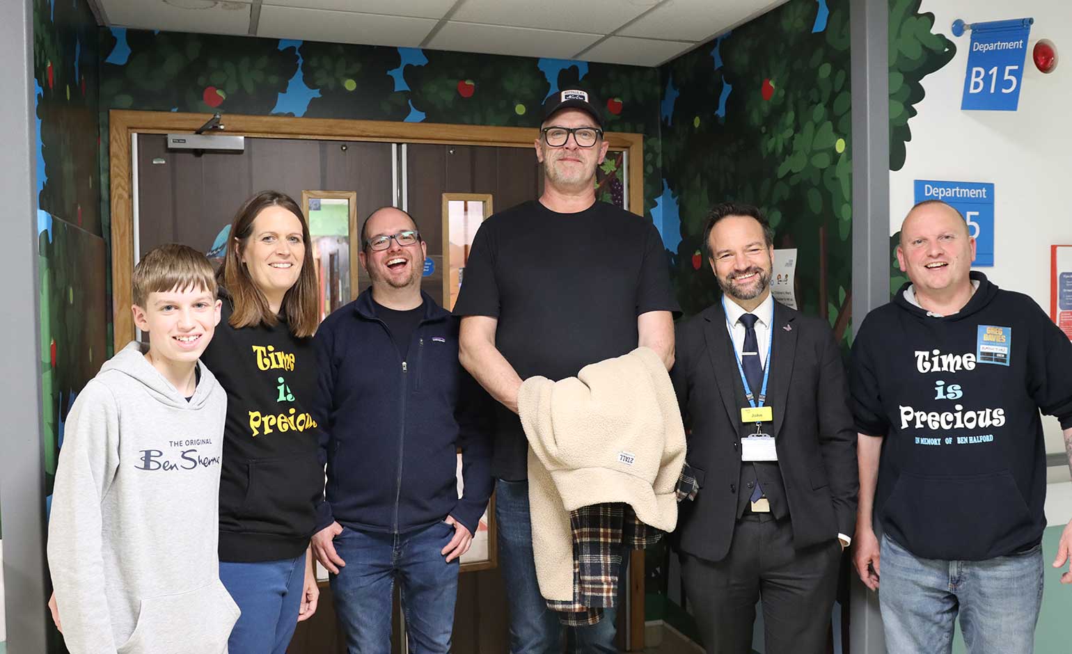 Special visit for RUH from Time is Precious charity and Greg Davies