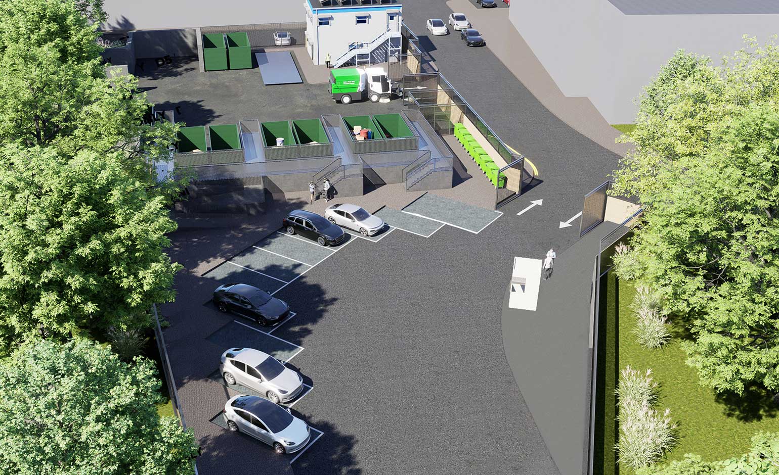 Recycling centre under scrutiny as demolition work gets under way