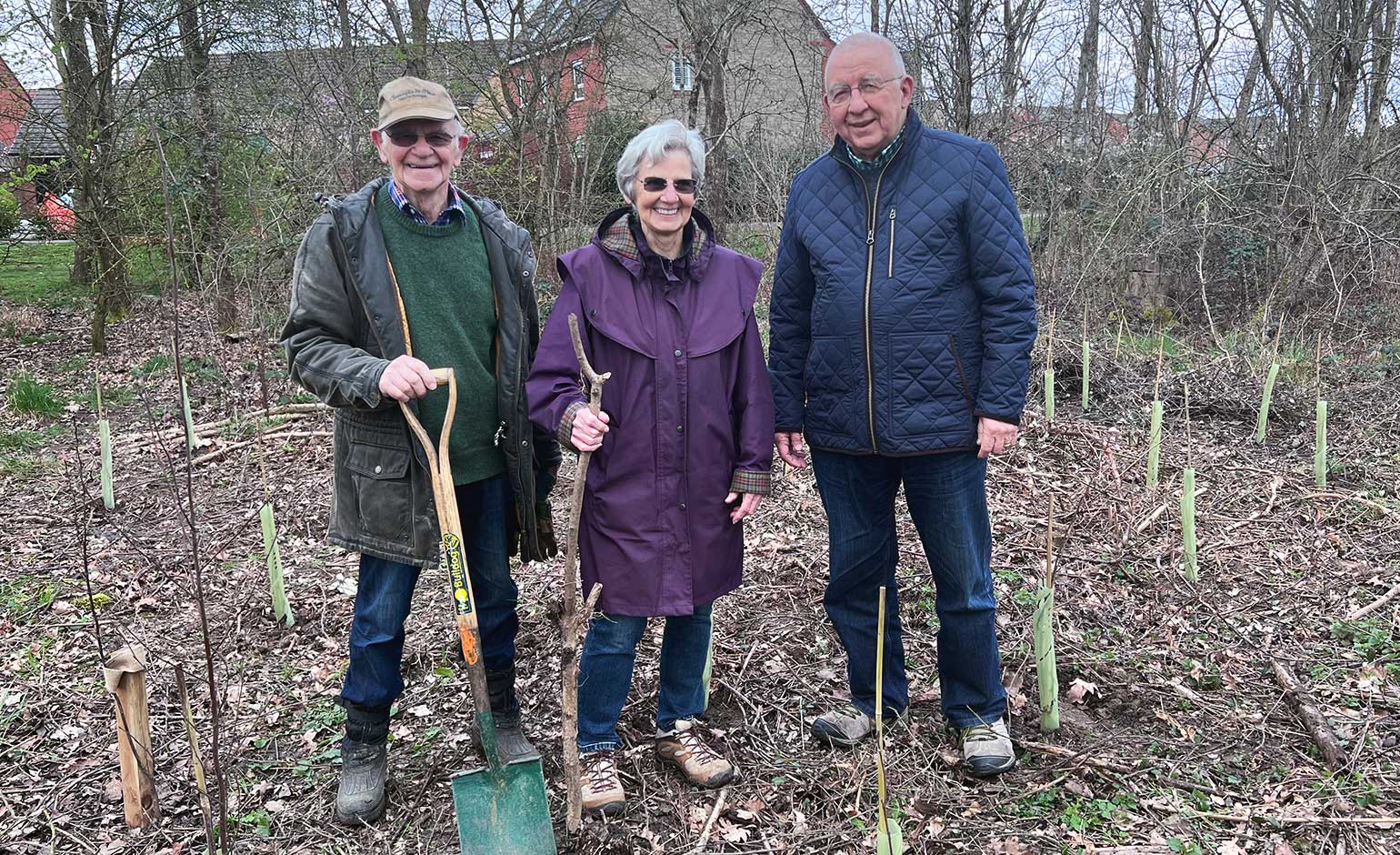 Community effort to plant hundreds of new trees in Keynsham wood