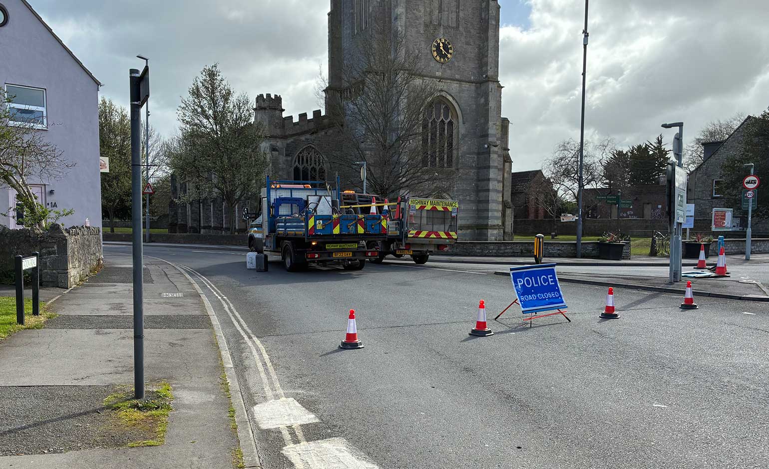 Road closures in place in Keynsham after collision on A4 bypass