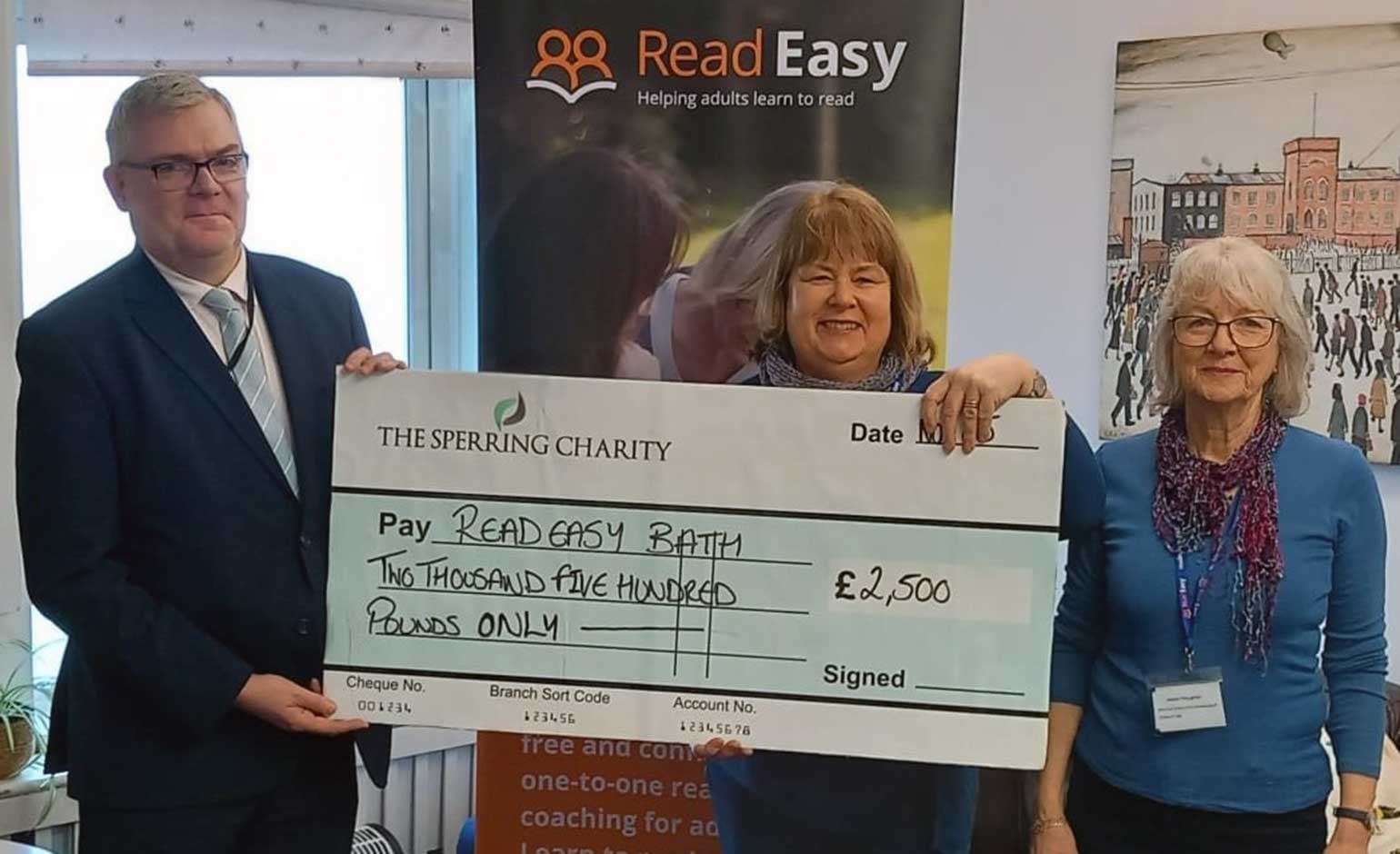 Read Easy Bath group marks two graduations and £2,500 donation