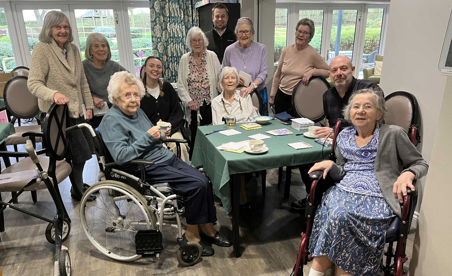 Greeting card firm brings community Easter spirit to care home