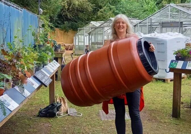 Maria Humphries, Secretary of Bath Allotments Association, which runs the WaterMyPlot project | Photo © B&NES Council