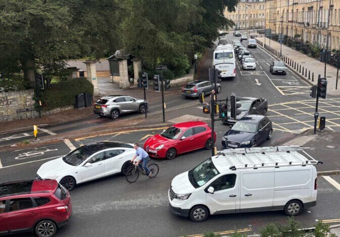 The Beckford Road / Sydney Place / Bathwick Street junction in Bath