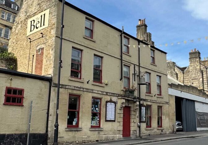 The historic Bell Inn on Walcot Street