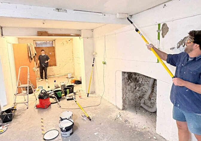 Work is under way at the day centre in Corn Street | Photo courtesy of Julian House