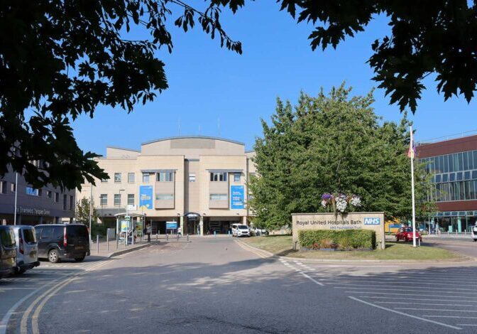 The main entrance of the Royal United Hospital in Bath | Photo © RUH